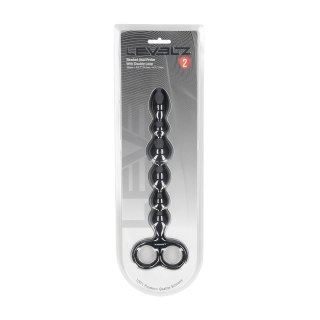 LEVELZ Sonda Anatomiczna Silikonowa Beaded Double Loop Czarna