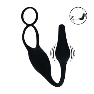 LEVELZ Vibrating Silicone Prostate Model z Pierścieniem, Czarny