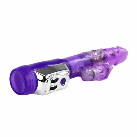 Baile Super Sex Rabbit - wibrator rotacyjny z systemem podwojnych koralikow 23 cm