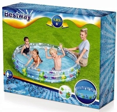 Dmuchany basen Morski Świat 183x33cm Bestway | 51005