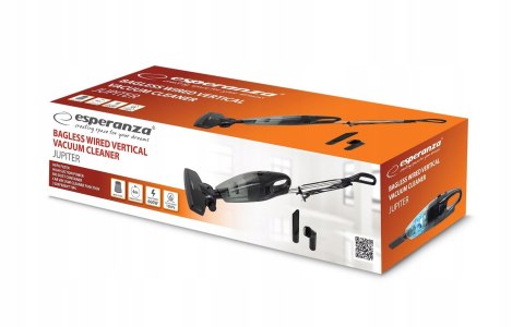 Odkurzacz pionowy bezworkowy przewodowy ręczny mocny 2w1 600W HEPA JUPITER