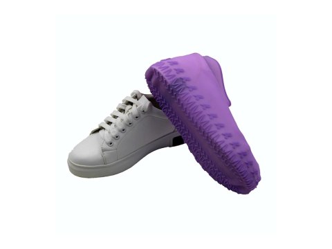 Gumowe wodoodporne ochraniacze na buty rozmiar "35-39" - niebieskie