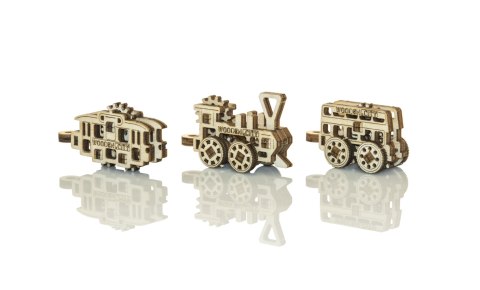 Drewniane Puzzle 3D - Transport Publiczny