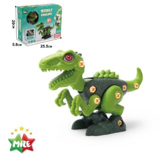 Zestaw konstrukcyjny DIY do montażu - Wesoły Velociraptor