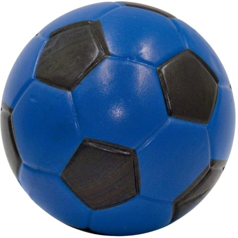 PIŁKA PIANKOWA PU 15CM NIEBIESKO CZARNA ENERO