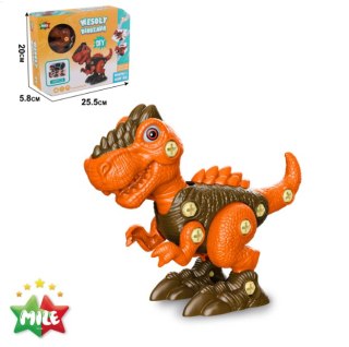 Zestaw konstrukcyjny DIY do montażu - Wesoły Tyranozaur