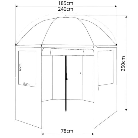 PARASOL NAMIOT WĘDKARSKI 2W1 ENERO CAMP