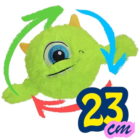 PIŁKA EMOJI 23CM Z RĄCZKAMI ZIELONA