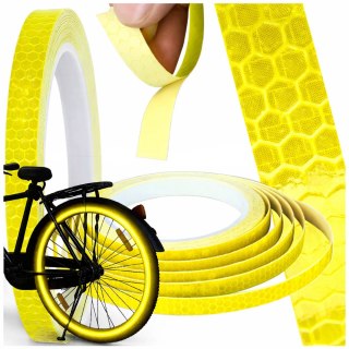 Taśma odblaskowa odblask na rower motor samochód naklejka samoprzylepna 8m 14549_ZO