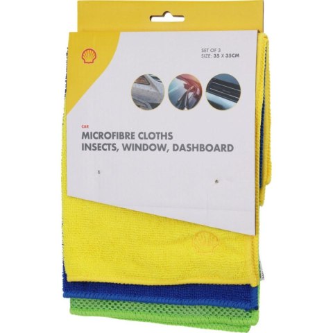 ŚCIERECZKA DO CZYSZCZENIA Z MICROFIBRE 35x35CM 3SZT SHELL
