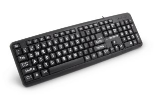 Klawiatura przewodowa z dużym nadrukiem usb FLORIDA EK129