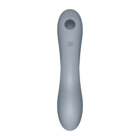 Satisfyer Curvy Trinity 3 Blue Grey - System Fali Powietrznej i Wibracji