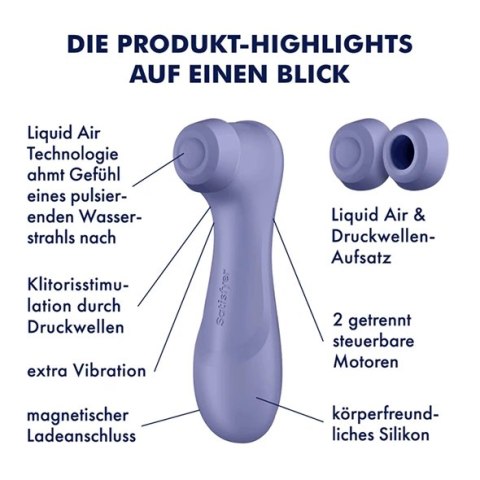 Satisfyer Pro 2 Generation 3 Violet - Intuicyjny Stymulator Air Pulse z Aplikacją
