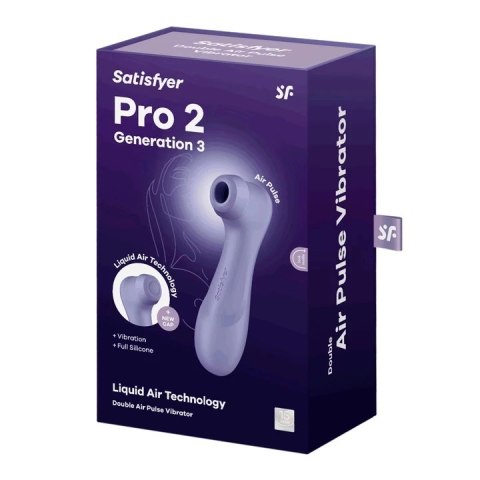 Satisfyer Pro 2 Generation 3 Violet - Intuicyjny Stymulator Air Pulse z Aplikacją