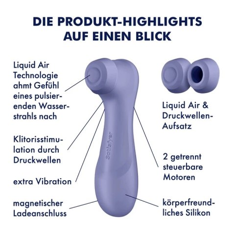 Satisfyer Pro 2 Generation 3 Violet - Intuicyjny Stymulator Air Pulse z Aplikacją