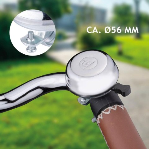 DZWONEK ROWEROWY CLASSIC SILVER DUNLOP 56MM