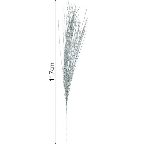 GAŁĄZKA DEKORACYJNA 117CM SREBRNA