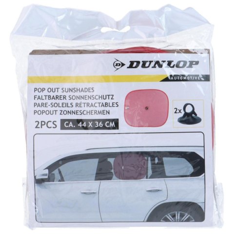 OSŁONA PRZECIWSŁONECZNA Z PRZYSSAWKĄ 2SZT DUNLOP CZERWONA