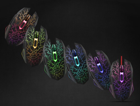 Mysz przewodowa GAMING LED 6D OPT. USB LIGHTNING EGM211R