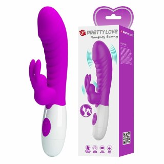 Pretty Love Naughty Fioletowy Wibrator Kroliczek 30 Trybow 21 cm
