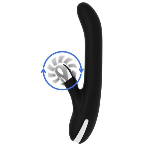 Black & Silver Storm Rotation Vibe silikonowy model rotacyjny USB 24cm