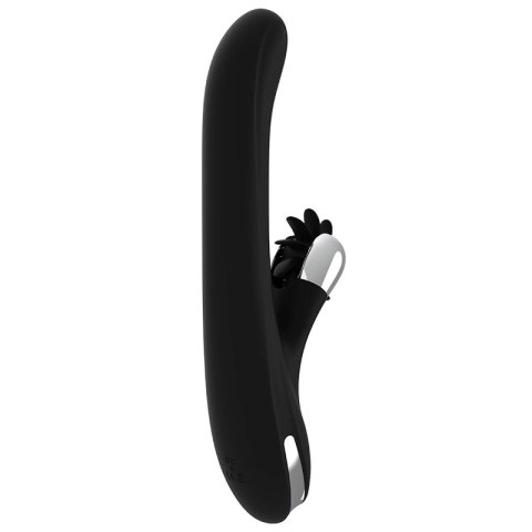 Black & Silver Storm Rotation Vibe silikonowy model rotacyjny USB 24cm