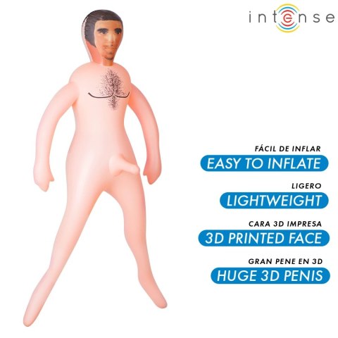 Intense Dolls Anthony - Nadmuchiwany manekin męski 3D, 145 cm, PVC