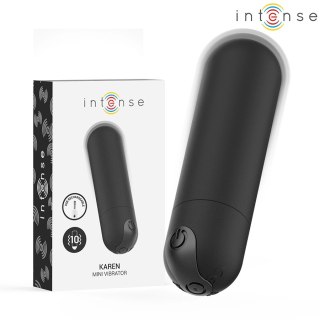 Intense Karen Mini czarny - kompaktowy stymulator wibracyjny USB