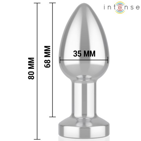 Intense Plug LED S - Metalowy wibrujący korek analny z pilotem