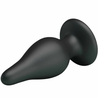 Pretty Love Ergonomiczna wtyczka silikonowa 15,4 cm z przyssawką czarna
