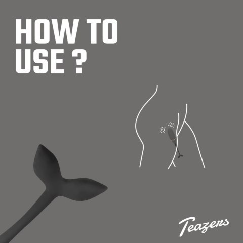 Teazers Vibrating Egg Black - Model z Pilotem, 10 Trybow, USB