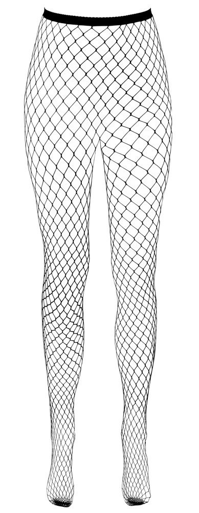 Cottelli LEGWARE Net Tights S-L czarne, duże oczka, bezszwowe