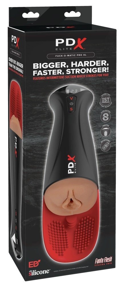 PDX Elite Fuck-O-Matic Pro XL Brązowy - Automatyczny System Masażu XL