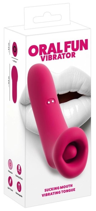 You2Toys Oral Fun - Model z Funkcją Ssania i Wibracji, silikon, 14.5 cm