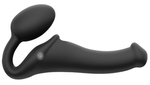 Strap-on-me Vibrating Bendable Strap-On M Czarny, 3 silniki, silikon