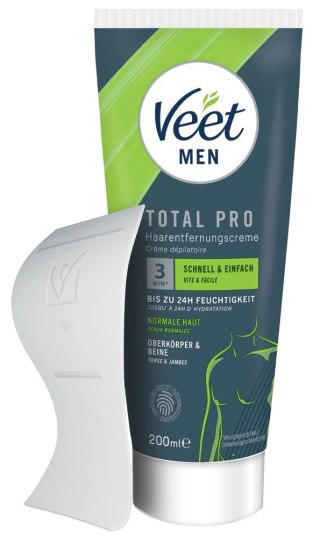 Veet Men Total Pro Krem do Depilacji Ciała 200 ml