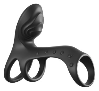 Fantasy C-Ringz Couples Cage Pro Black silikonowy system wibrujący
