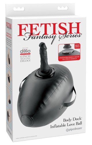 Fetish Fantasy Series Body Dock Love Ball - poduszka z mocowaniem, czarna