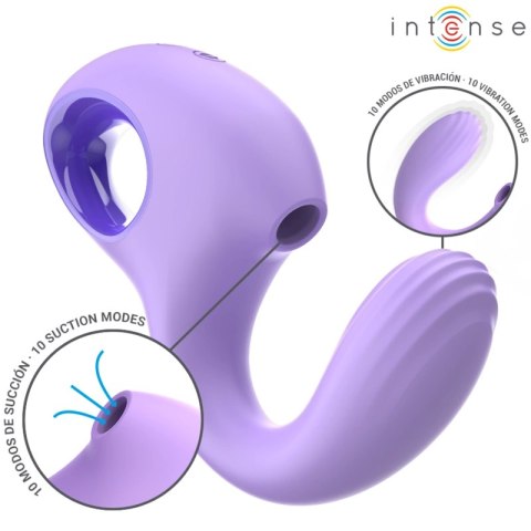 Intense Baxter Fioletowy Stymulator Anatomiczny z Funkcją Ssania i Wibracji