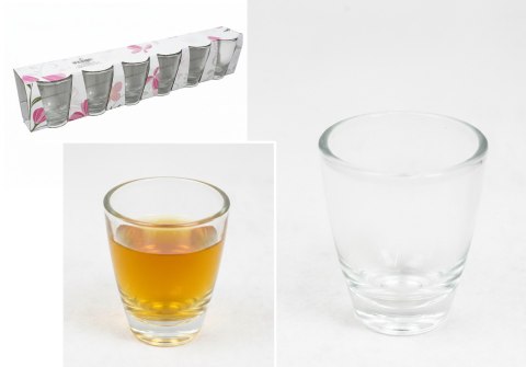 Kieliszki szklane 50 ml do wódki 6szt. BARYŁKI 5 x 4 cm SGH-50502