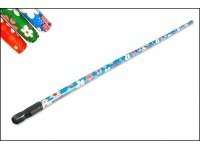 Kij do szczotki drewniany okleina kwiaty mix 120 cm KID-16043