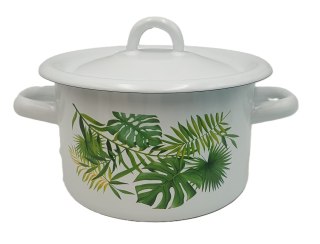 Garnek emaliowany z pokrywką 3l / 18cm MONSTERA