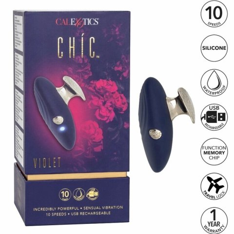 CalExotics Chic Violet - kompaktowy stymulator 10 trybow, fioletowy