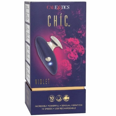 CalExotics Chic Violet - kompaktowy stymulator 10 trybow, fioletowy