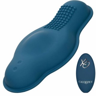 CalExotics Dual Rider Bump & Grind - masażer z podwojnym silnikiem, niebieski
