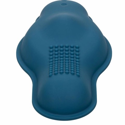 CalExotics Dual Rider Bump & Grind - masażer z podwojnym silnikiem, niebieski