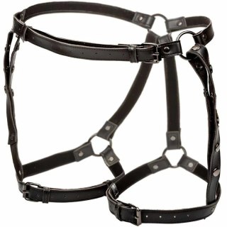 CalExotics Euphoria Multi Chain uprząż na udo Plus Size welur/skora