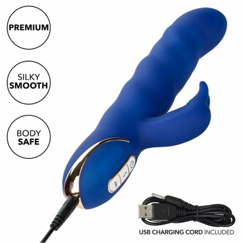 CalExotics Jack Rabbit Wave Motion model silikonowy niebieski IPX7 USB