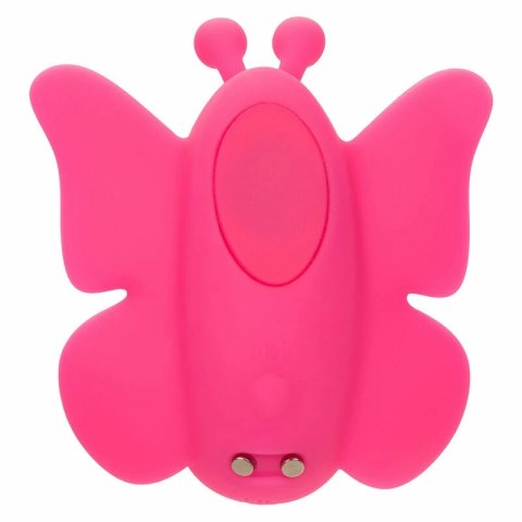 CalExotics Neon Vibes Flutter Vibe rożowy - kompaktowy stymulator z 10 trybami