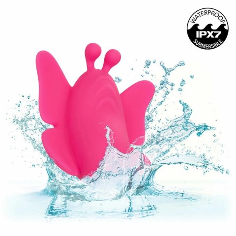 CalExotics Neon Vibes Flutter Vibe rożowy - kompaktowy stymulator z 10 trybami